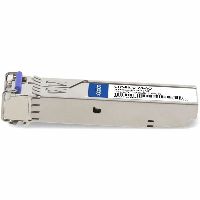 AddOn Cisco GLC-BX-U Compatible TAA Compliant 1000Base-BX SFP Transceiver (SMF, 1310nmTx/1490nmRx, 20km, LC) - Thumbnail 2