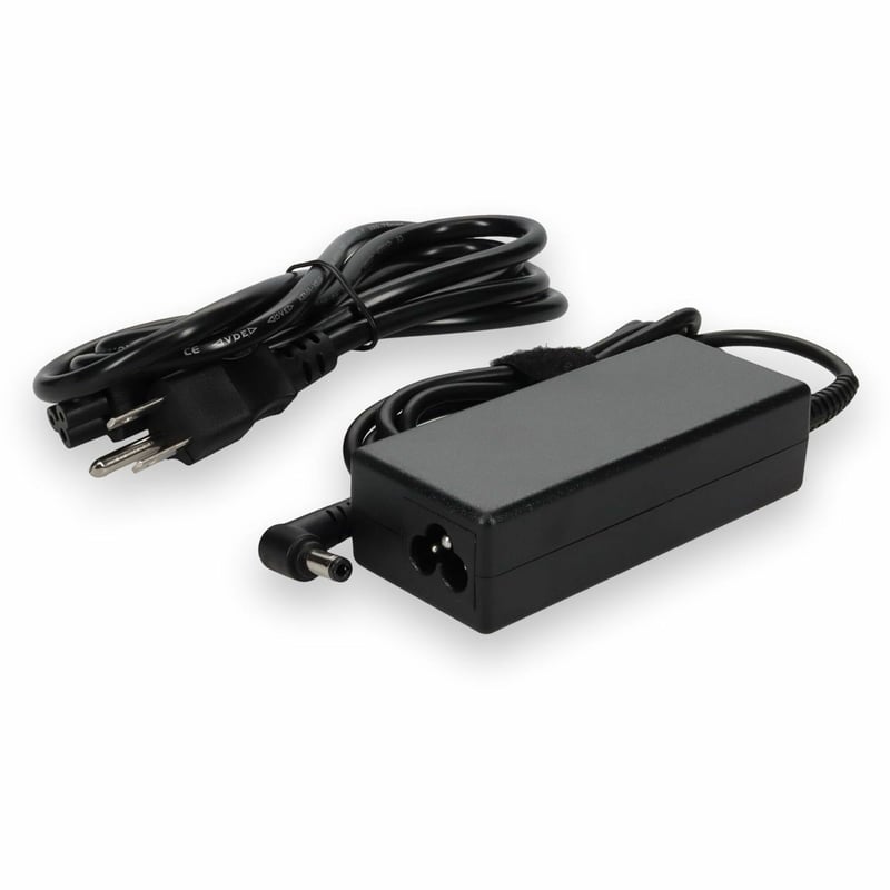 Toshiba PA5178U-1ACA Compatible 65W 19V at 3.42A Black 5.5 mm x 2.5 mm Laptop Power Adapter and Cable - Thumbnail 1