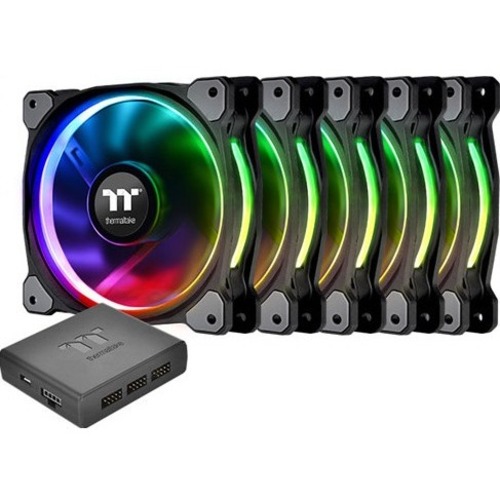 Thermaltake Riing Plus 14 LED RGB Radiator Fan TT Premium Edition (5 Fan Pack) - 5 Pack - Thumbnail 1