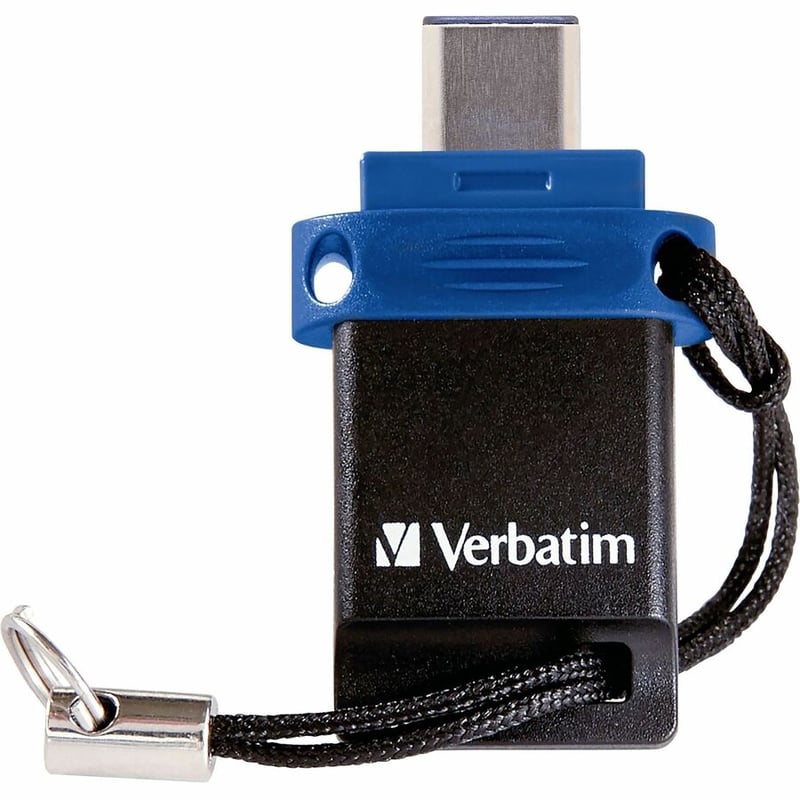 128GB Store 'n' Go Dual USB Flash Drive for USB-C Devices - Blue - Thumbnail 2