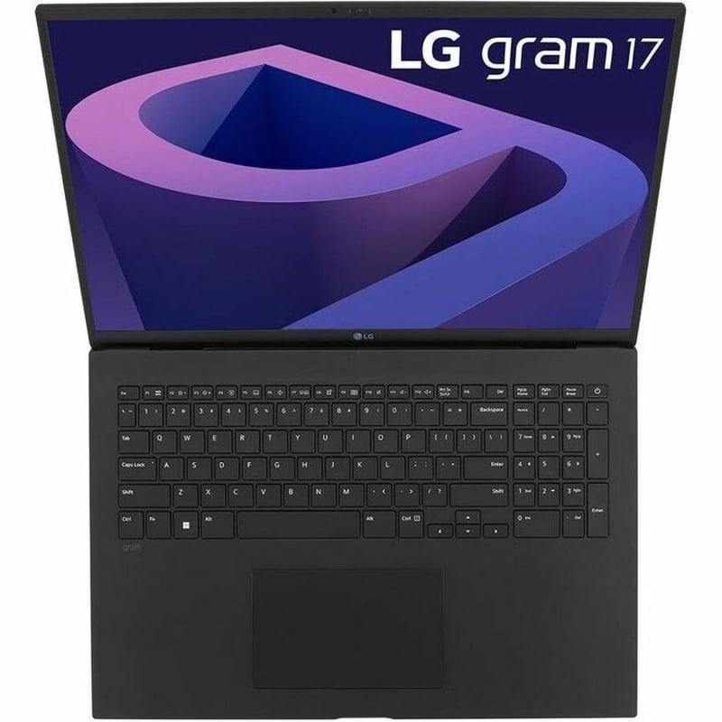 LG gram 17Z90Q-N.APB7U1 17" Notebook - WQXGA - 2560 x 1600 - Intel Core i7 12th Gen i7-1260P Dodeca-core (12 Core) 2.10 GHz - Intel Evo Platform - 16 GB Total RAM - 1 TB SSD - Obsidian Black - Thumbnail 2