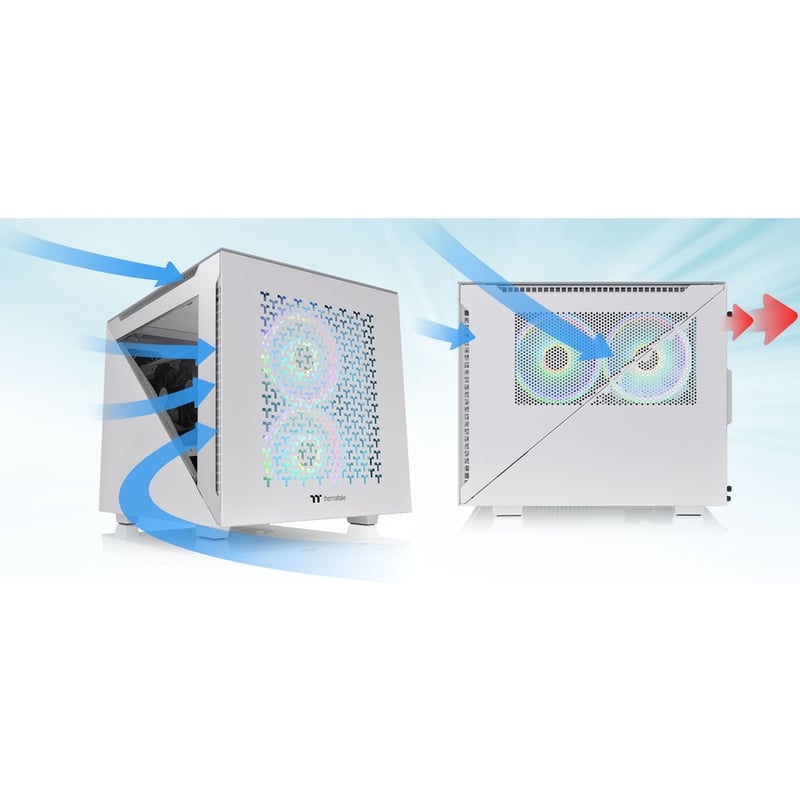 Thermaltake Divider 200 TG Snow Micro Chassis - Thumbnail 5