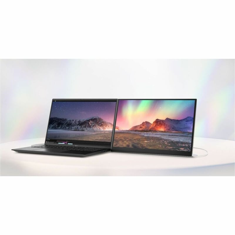 LG gram +view 16MR70.ASDU 16" Class WQXGA LCD Monitor - Silver - Thumbnail 4