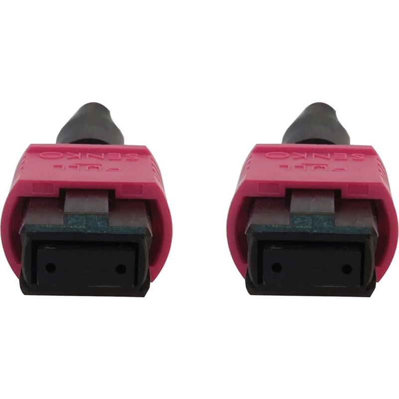 Eaton Tripp Lite Series 100G Multimode 50/125 OM4 Fiber Optic Cable (12F MTP/MPO-PC F/F), LSZH, Magenta, 15 m (49.2 ft.) - Thumbnail 3