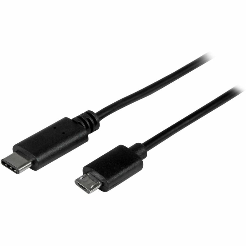 StarTech.com 0.5m USB C to Micro USB Cable - M/M - USB 2.0 - USB-C to Micro USB Charge Cable - USB 2.0 Type C to Micro B Cable - Thumbnail 1
