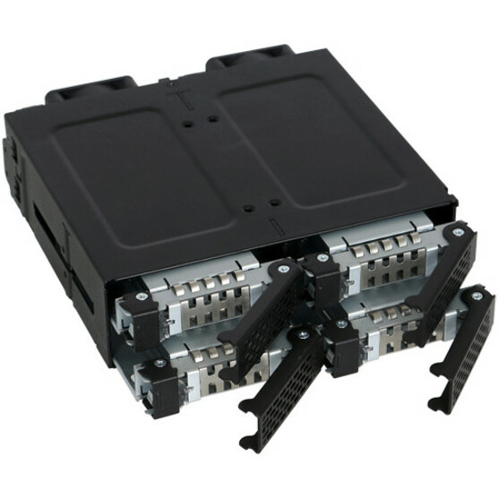 Icy Dock ToughArmor MB699VP-B Drive Enclosure for 5.25" - Mini-SAS HD Host Interface Internal - Black