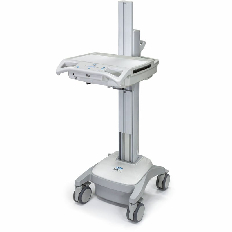 Capsa Healthcare - Trio LT Powered Chassis (207241) - Powered Mobile Computing Cart - 120V Power System - Electronic Lift - 512Wh Battery