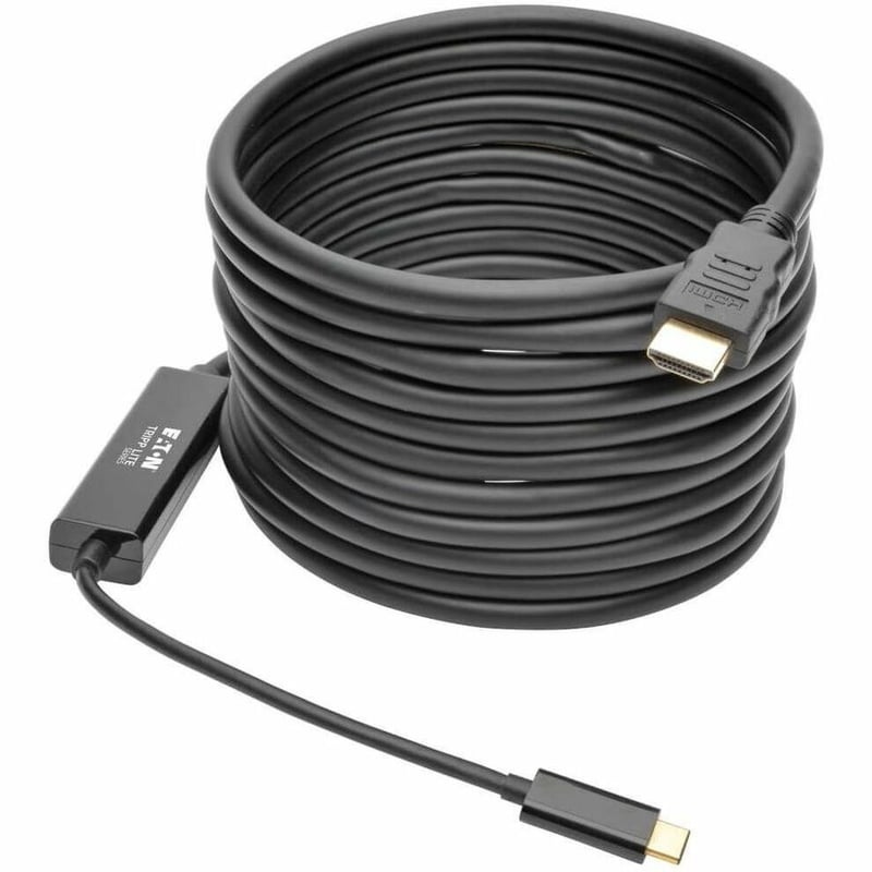 Eaton Tripp Lite Series USB-C to HDMI Active Adapter Cable (M/M), 4K, Black, 16 ft. (4.9 m) - Thumbnail 2