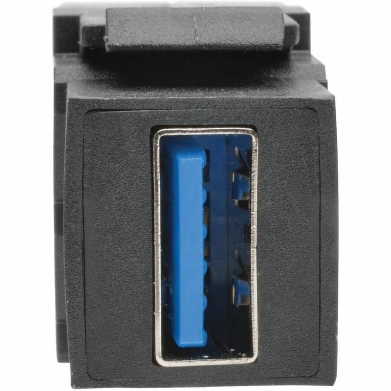 Tripp Lite by Eaton USB 3.0 All-in-One Keystone/Panel Mount Extension Cable (M/F) Angled Connector Black 1 ft. (0.31 m) - Thumbnail 4