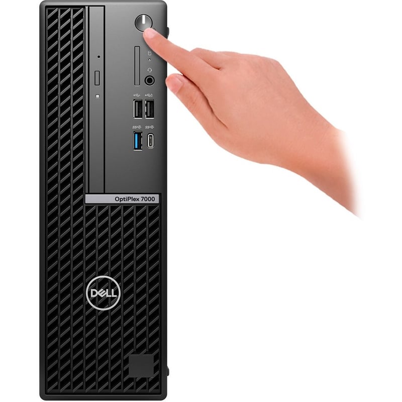 Dell OptiPlex 7000 7010 Plus Desktop Computer - Intel Core i7 13th Gen i7-13700 Hexadeca-core (16 Core) 2.10 GHz - 16 GB RAM DDR5 SDRAM - 512 GB M.2 PCI Express NVMe SSD - Small Form Factor - Black