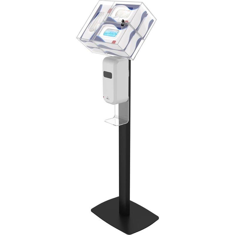 CTA Digital: Premium Thin Profile Sanitizing Station (Black) - Thumbnail 1
