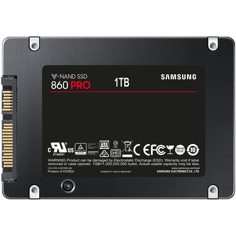 Samsung 860 PRO MZ-76P1T0E 1 TB Solid State Drive - 2.5" Internal - SATA (SATA/600) - Thumbnail 3