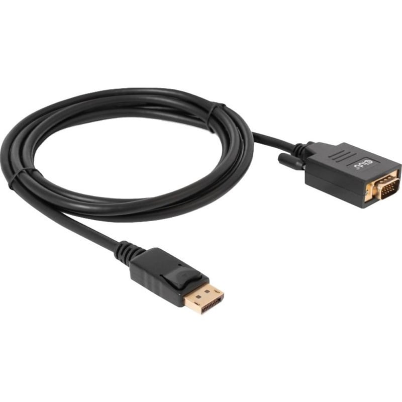Club 3D DisplayPort to VGA Cable M/M 2m/6.56ft 28AWG - Thumbnail 5