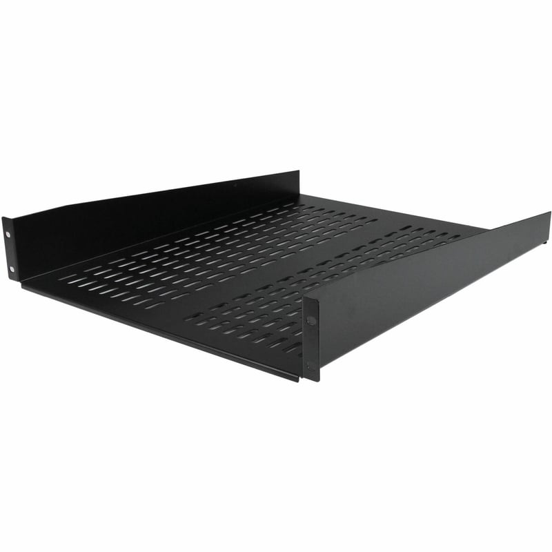 StarTech.com 2U 22in Vented Rack Mount Shelf - Fixed 22 inch Deep antilever Rackmount Tray for Server Rack Cabinet Shelf - 50lbs / 23kg - Thumbnail 1