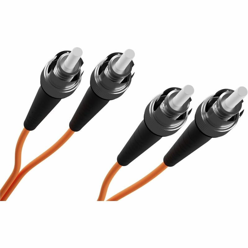 15 METER ST-ST OM1 1GIG FIBER OPTIC CABLE, ORANGE, OFNR, 62.5/125 FIBER, MULTIMO - Thumbnail 2