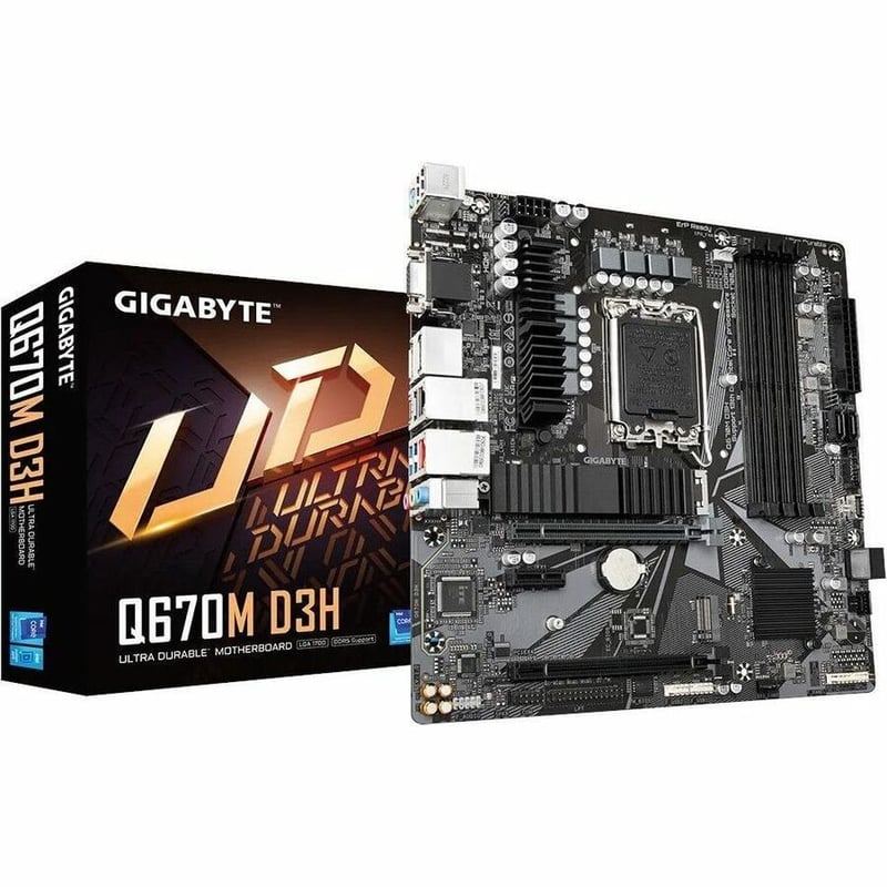GIGABYTE Q670M D3H INTEL LGA 1700 - Thumbnail 1