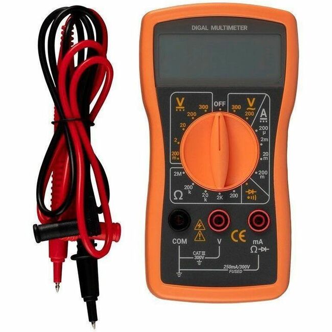DIGITAL MULTIMETE FOR TESTING VOLTAGE CURRENT RESISTANCE AND DIODES - Thumbnail 1