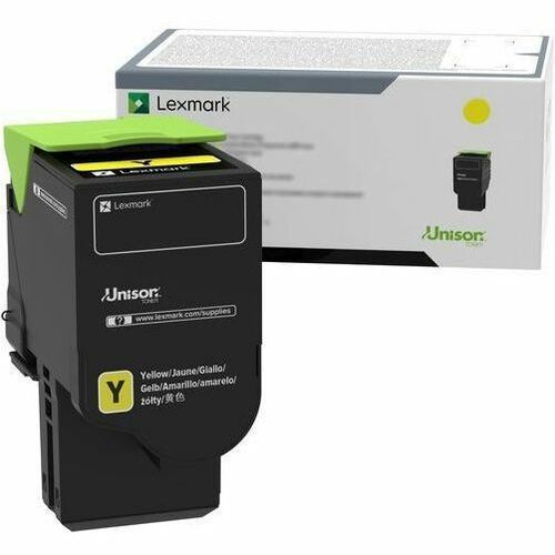 Lexmark Unison Original Standard Yield Laser Toner Cartridge - Yellow Pack - Thumbnail 1