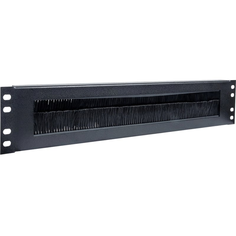 INTELLINET 2U, WITH BRUSH INSERT CABLE ENTRY PANEL FOR NETWORK CABINETS, BLACK - Thumbnail 5
