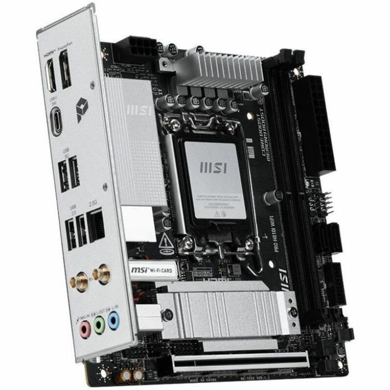 PRO H810I WIFI MOTHERBOARD INTEL DDR5 128GB LGA 1851 - Thumbnail 2