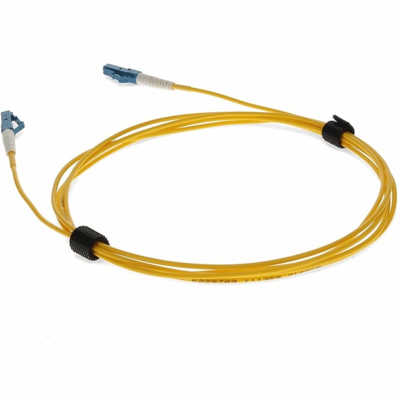 AddOn 1m LC to LC Yellow OS2 Simplex OFNR (Riser-Rated) TAA SMF Fiber Patch Cable - Thumbnail 3