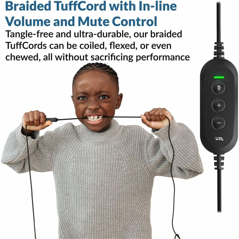 USB-C HEADSET WITH BRAIDED TUFF CORD UNIDIRECTIONAL FLEX MIC IN-LIN - Thumbnail 3