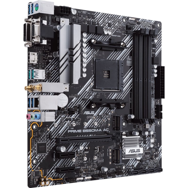 Asus Prime B550M-A AC Desktop Motherboard - AMD B550 Chipset - Socket AM4 - Micro ATX - Thumbnail 5