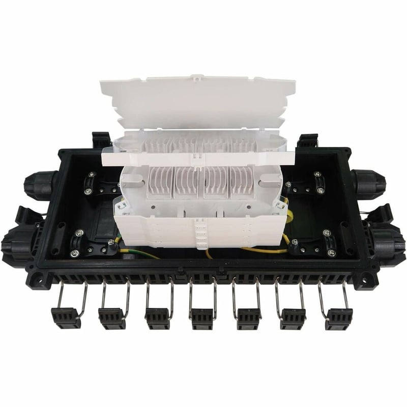 FIBER SPLICE HORIZONTAL ENCL. 6 SPLICING TRAYS 288 FIBER CAP IP68 - Thumbnail 3