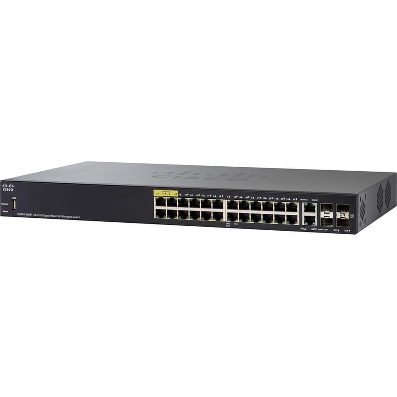 Cisco SG350-28MP Ethernet Switch - Thumbnail 3