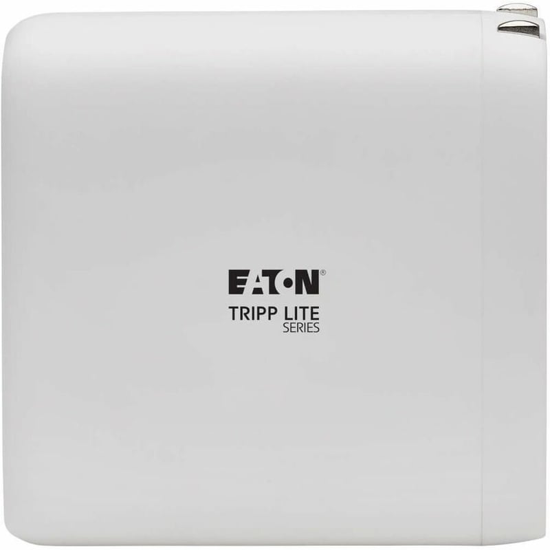 Tripp Lite by Eaton 4-Port Compact USB Wall Charger - GaN Technology 100W PD Charging 2 USB-C & 2 USB-A White - Thumbnail 4