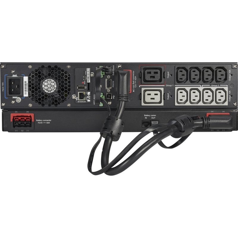 Eaton 9PX 2200VA 2000W 208V Online Double-Conversion UPS - L6-20P, 8 C13, 2 C19 Outlets, Lithium-ion Battery, Cybersecure Network Card Option, 2U Rack/Tower - Thumbnail 3