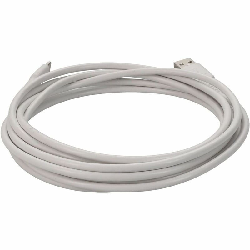 10ft (3m) USB-C Male to USB-A 2.0 Male Sync and Charge Cable White - Thumbnail 4