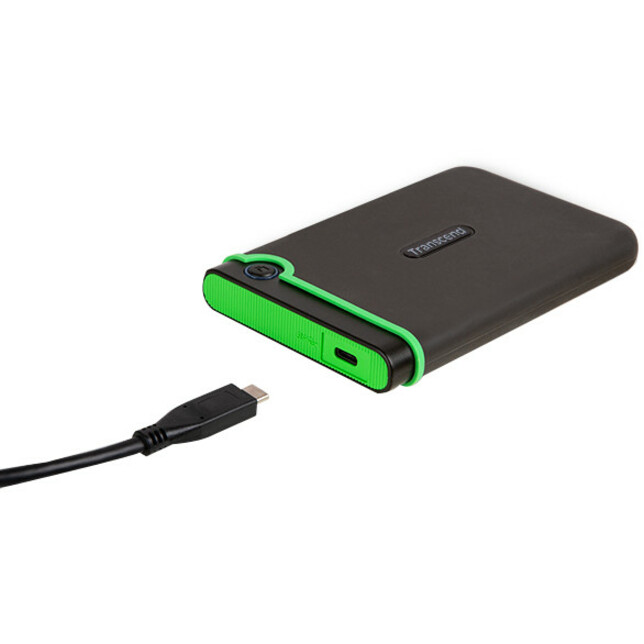 Transcend StoreJet 25M3C 2 TB Portable Hard Drive - 2.5" External - Iron Gray - Thumbnail 4