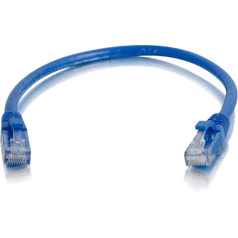 C2G 6in Cat6 Ethernet Cable - Snagless Unshielded (UTP) - Blue - Thumbnail 1