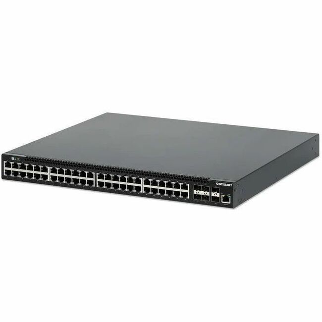 54-PORT L3 FULLY MANAGED POE+ SWITCH WITH 48 GIGABIT ETHERNET PORTS AND 6 SFP+ U - Thumbnail 1