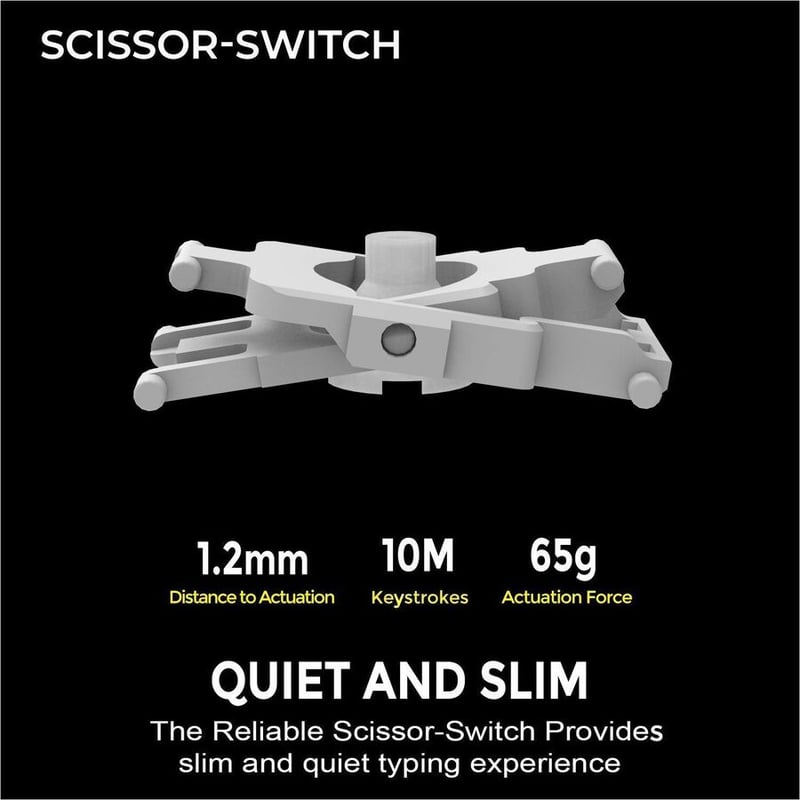 MULTI OS BT MINI KB WCOPILOT SCISSOR SWITCH - Thumbnail 2