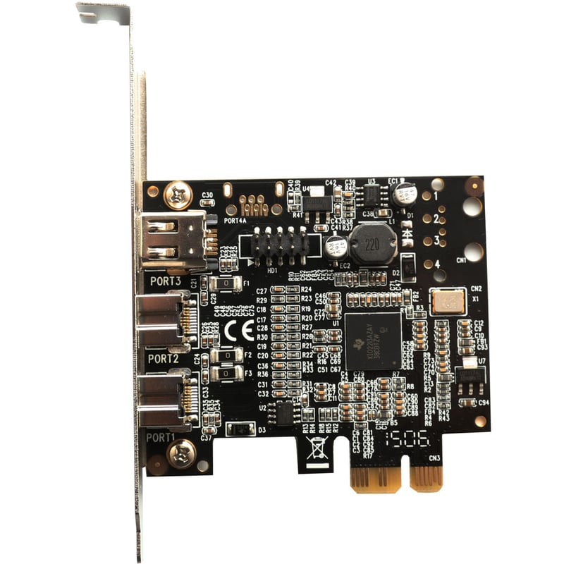 SYBA Multimedia 2 Port 1394B Firewire and1 Port 1394A PCI-e 1.0 x1 Card - Thumbnail 3