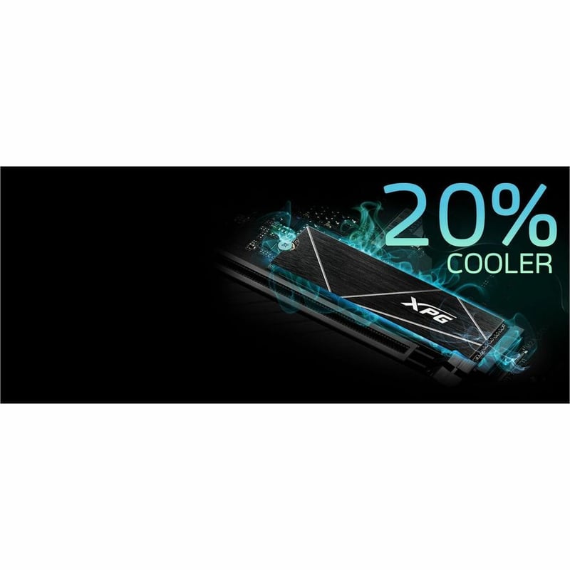 XPG GAMMIX S70 BLADE AGAMMIXS70B-2T-CS 2 TB Solid State Drive - M.2 2280 Internal - PCI Express NVMe (PCI Express NVMe 4.0 x4) - Thumbnail 3