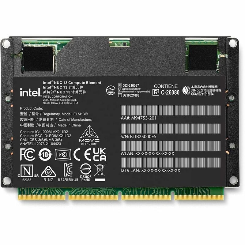 Asus NUC 13 Compute Element ELM13IBi3 Single Board Computer - Thumbnail 2
