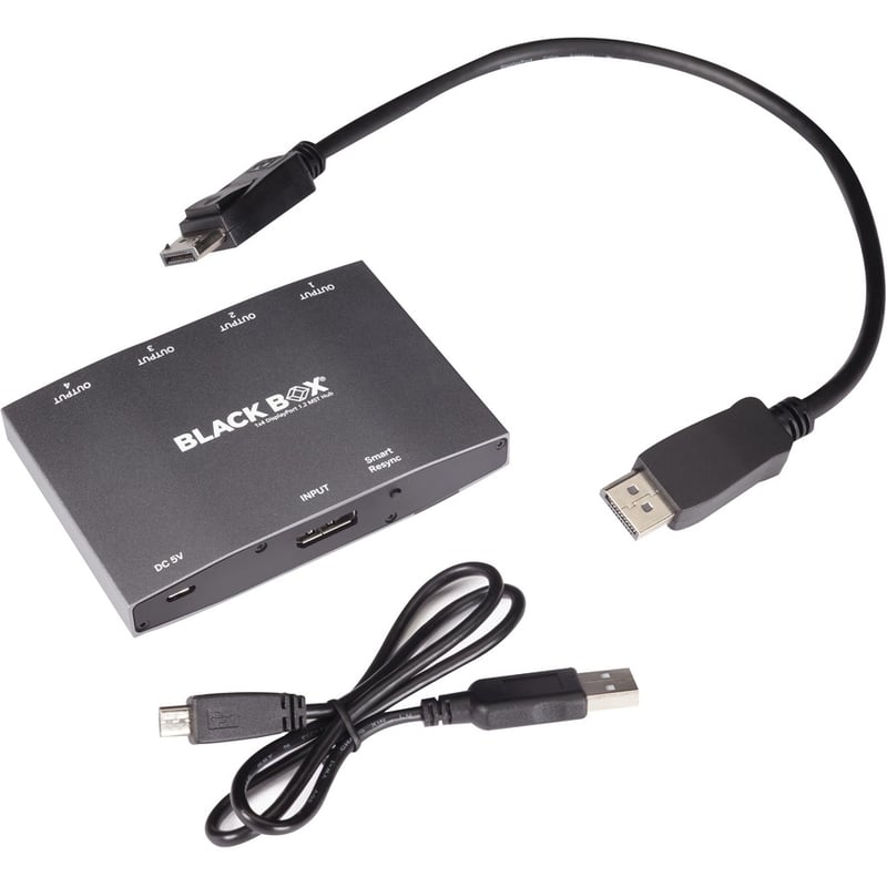 Black Box MST Hub - DisplayPort 1.2, 4K, 4-Port - Thumbnail 3