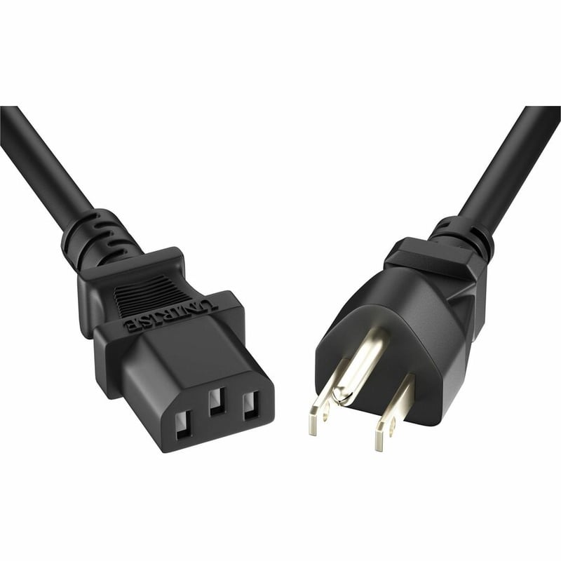POWER CORD 5-15P TO C13 13AMP BLACK 6FT - Thumbnail 3