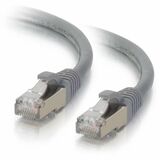 Quiktron Q-Series Patch Cords, CAT6A Shielded, booted, Gray, 3 FT