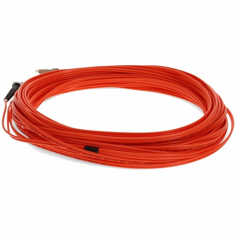 AddOn 11m ST to LC Orange OM1 Duplex OFNR (Riser-Rated) MMF Fiber Patch Cable - Thumbnail 3