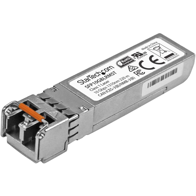 StarTech.com MSA Uncoded SFP+ Module - 10GBASE-LRM - 10GE Gigabit Ethernet SFP+ 10GbE Multi Mode Fiber (MMF) Optic Transceiver - 200m DDM - Thumbnail 1