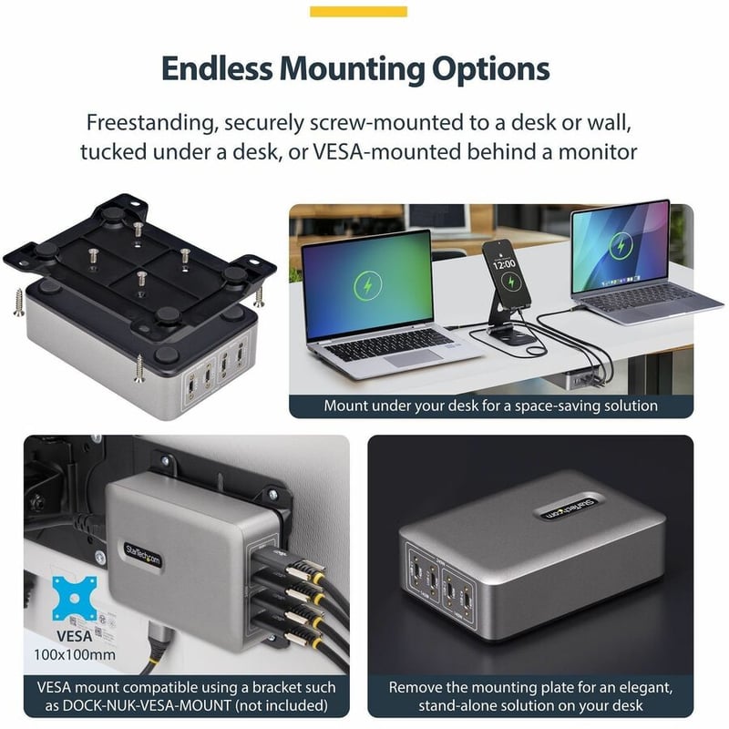 4-PORT USB-C CHARGER 240W TOTAL SINGLE PORT 140W EPR - Thumbnail 3