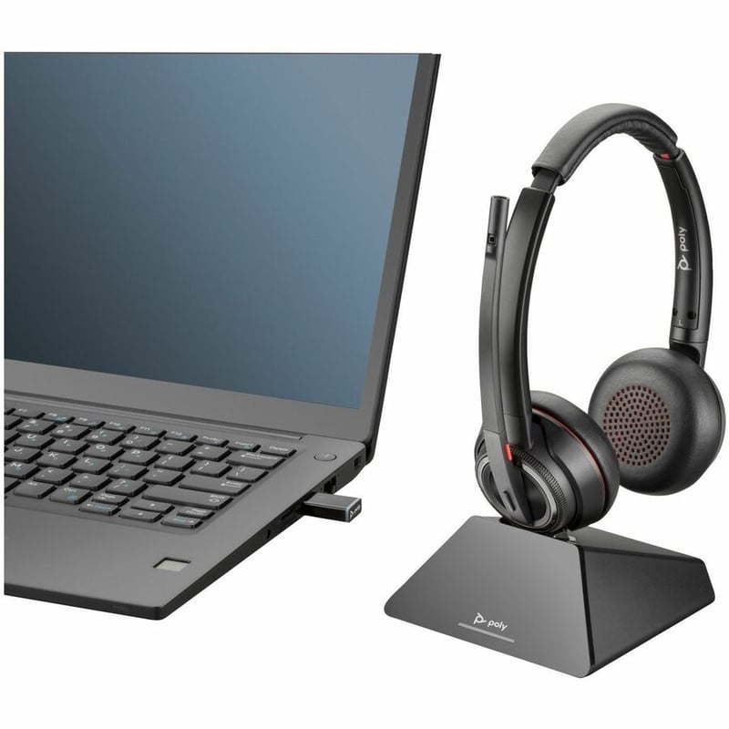 Poly Savi 8220 UC DECT USB-A Headset - Thumbnail 2