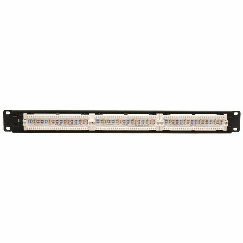 Tripp Lite by Eaton 24-Port 1U Rack-Mount Cat5e 110 Patch Panel 568B RJ45 Ethernet TAA - Thumbnail 2