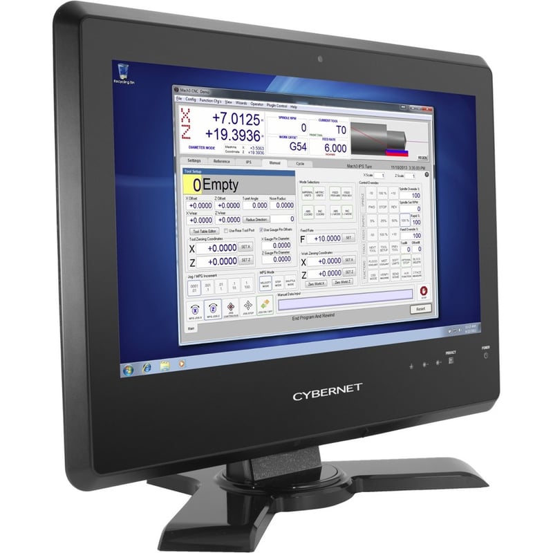 Cybernet S IPC-S20T All-in-One Computer - Intel Core i5 6th Gen i5-6200U - 8 GB - 128 GB SSD - 19.5" HD+ Touchscreen - Desktop - Black - Thumbnail 3