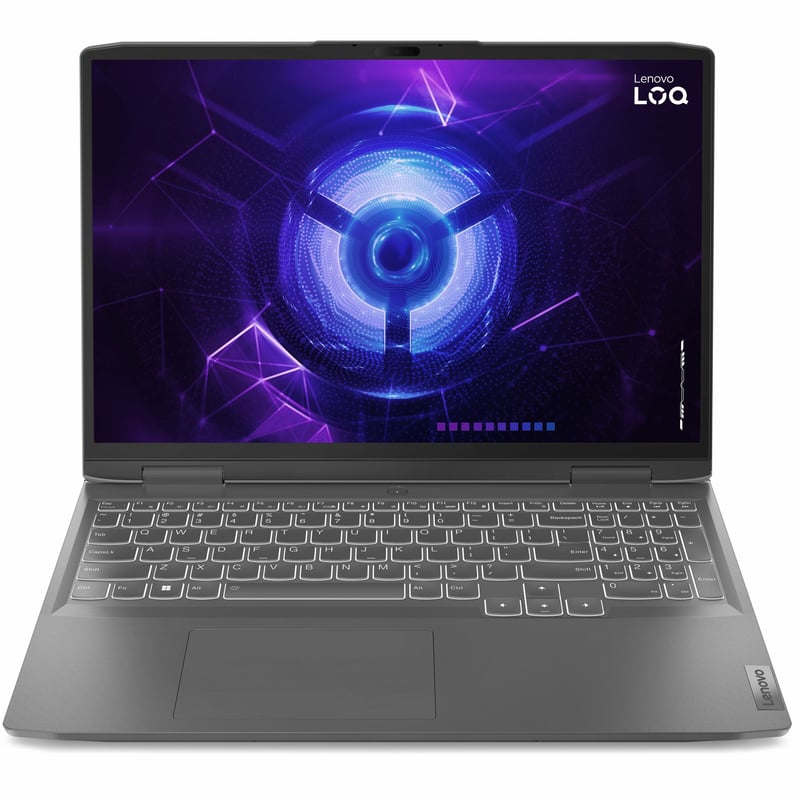 Lenovo LOQ 16IRH8 82XW001WUS 16" Gaming Notebook - 1920 x 1200 - Intel Core i7 13th Gen i7-13620H - 16 GB Total RAM - 512 GB SSD - Onyx Gray - Thumbnail 1