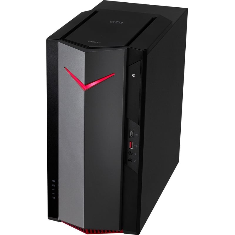 Acer Nitro N50-640-UR12 Gaming Desktop Computer - Intel Core i5 12th Gen i5-12400F Hexa-core (6 Core) 2.50 GHz - 16 GB RAM DDR4 SDRAM - 1 TB HDD - 512 GB PCI Express SSD - Thumbnail 4